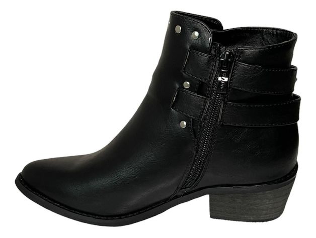 Botin Via Uno Negro Modelo 12083417-1