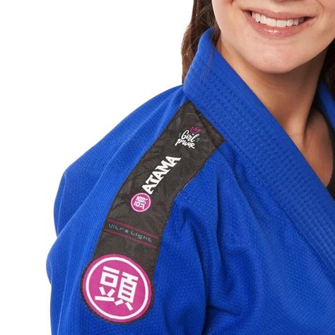 Kimono Jiu-jitsu Mujer Atama Ultra Light 3.0 Gi-Blue F1-2