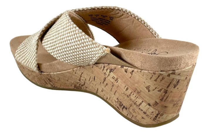 Sandalia Life Stride Taupe Donna Mujer Soft System-4