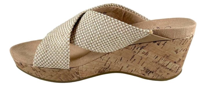 Sandalia Life Stride Taupe Donna Mujer Soft System-5