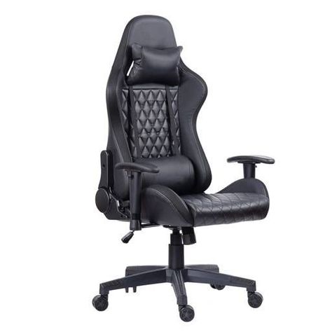 Silla Gamer Ergonómica Negra Con Luces Led Rgb Fiddle-3
