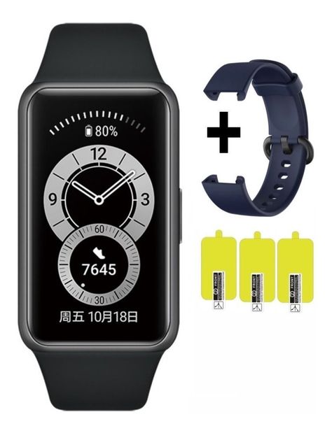 Reloj Huawei Band 6 Español + Correa Extra + 3 Protectores-0