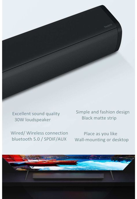Barra de sonido Xiaomi Redmi TV SoundBar BT 5.0 30W -1