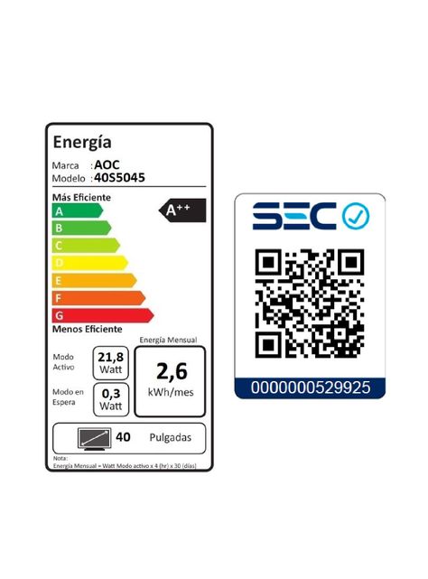 AOC Roku TV LED 40” FHD Smart TV 40S5045-7