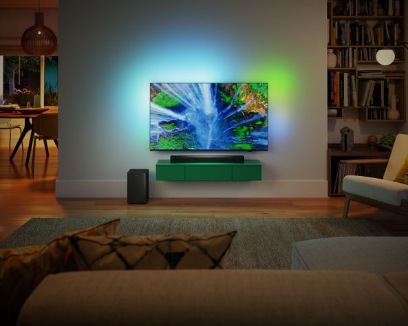 Soundbar Philips TAB5309 Barra de Sonido 2.1 con Subwoofer Inalámbrico 120W-6