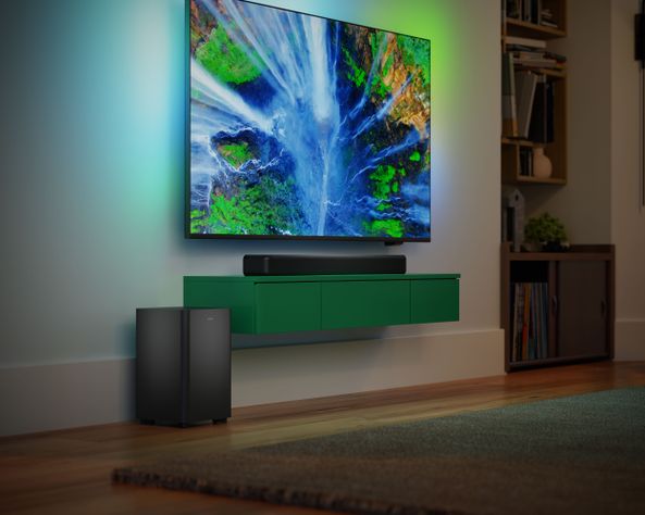 Soundbar Philips TAB5309 Barra de Sonido 2.1 con Subwoofer Inalámbrico 120W-7
