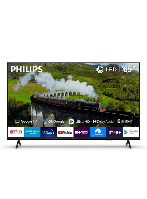 Smart TV LED Philips 65” UHD 4K 65PUD7408 Google TV-0
