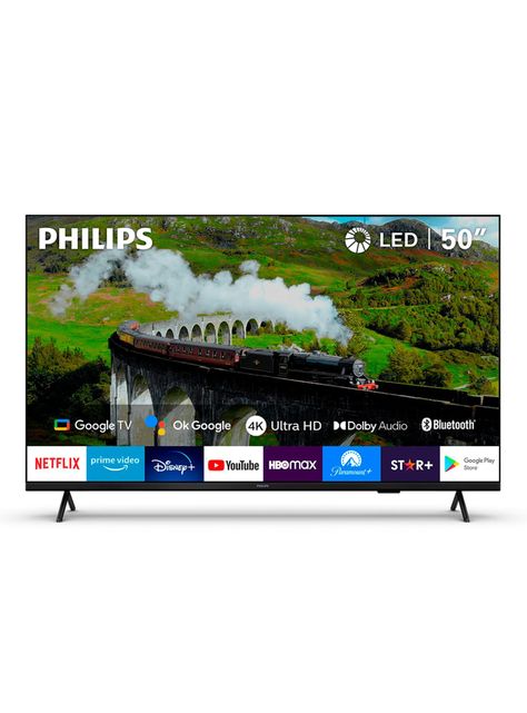 LED Philips 50” UHD 4K 50PUD7408 Google TV-0