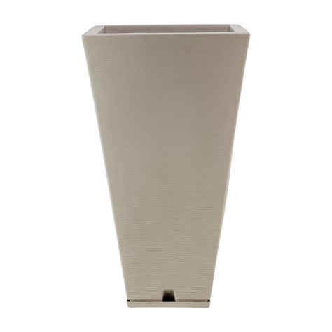 MACETERO FLORIDIS ZURIQUE BEIGE 74CM CON PLATO-0