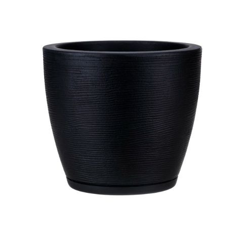 MACETERO FLORIDIS AMSTERDAM NEGRO 28CM DE ALTO-0