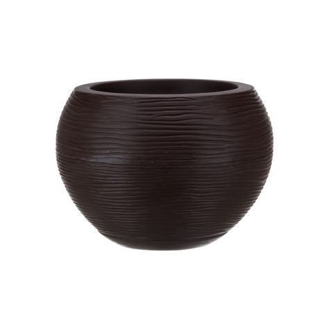 MACETERO FLORIDIS FLORENCIA CAFÉ 24CM CON PLATO-1