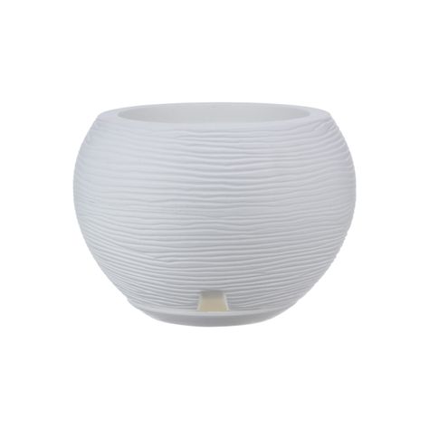 MACETERO FLORIDIS FLORENCIA BLANCO 24CM CON PLATO-0