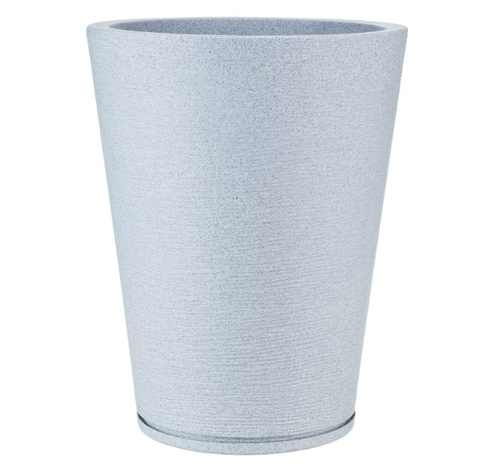 MACETERO FLORIDIS GENEBRA GRIS CLARO 57CM CON PLATO-0
