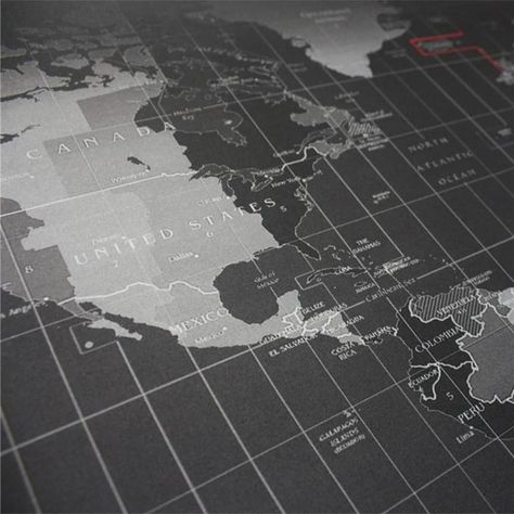 Mouse Pad Diseño Mapa Mundo De 90X40X3-3
