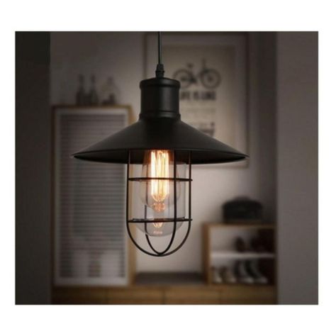 Lampara Colgante Tipo Farol Industrial Vintage E27-5