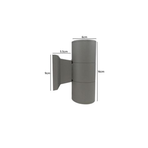 APLIQUE LED EXTERIOR KAPELLE  IP54 DOBLE GU10 KONNERGIE DEUS-3