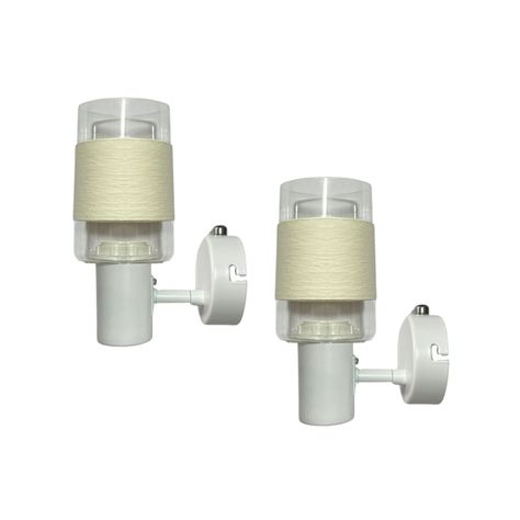 PACK 2 APLIQUE SIMPLE PORTA E14 LED ZAURAK KONNERGIE DEUS-0