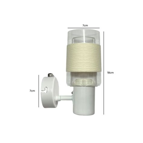 PACK 2 APLIQUE SIMPLE PORTA E14 LED ZAURAK KONNERGIE DEUS-4