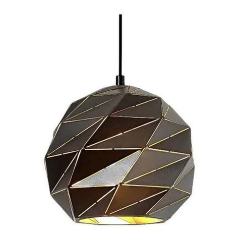 Lampara Colgante Negra Moderna Diseño Metal Con Ampolleta-0