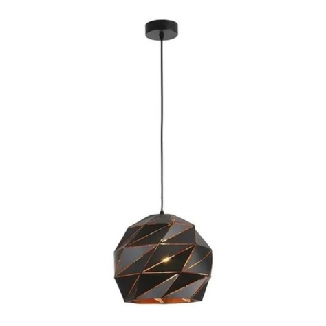Lampara Colgante Negra Moderna Diseño Metal Con Ampolleta-3