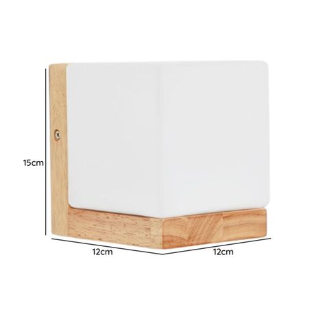 PACK 2 APLIQUE PORTA E27 MADERA TAHTI III KONNERGIE DEUS-4