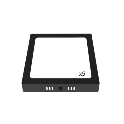 PANEL LED 5 PACK CUADRADO SOBREPUESTO 12W CALIDO NEUTRO FRIO-0