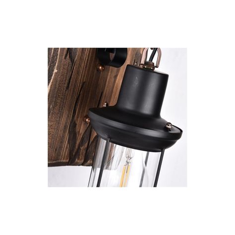 PACK 2 APLIQUE PORTA AMPOLLETA E27 MADERA KAVET II KONNERGIE DEUS-2