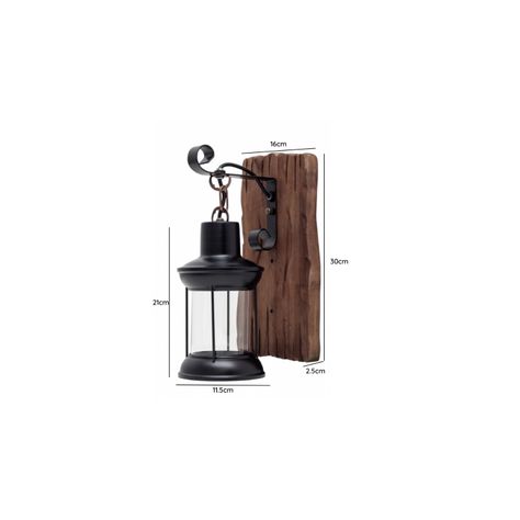 PACK 2 APLIQUE PORTA AMPOLLETA E27 MADERA KAVET II KONNERGIE DEUS-4