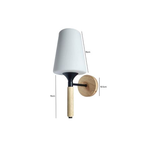 PACK 2 LAMPARA APLIQUE SIMPLE PORTA AMPOLLETA E27 LUSITANIA-4