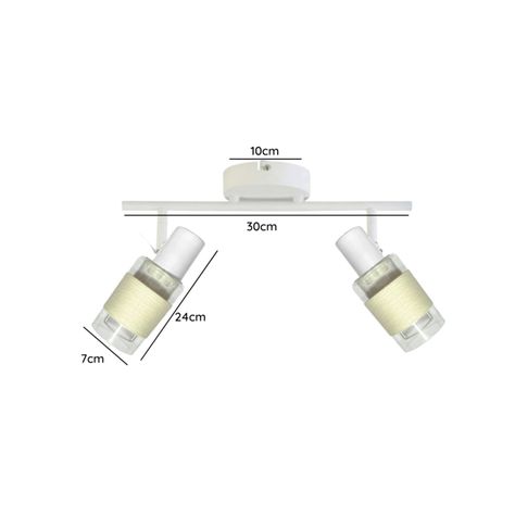 PACK 3 APLIQUE DOBLE PORTA E14 LED ZAURAK KONNERGIE DEUS-4