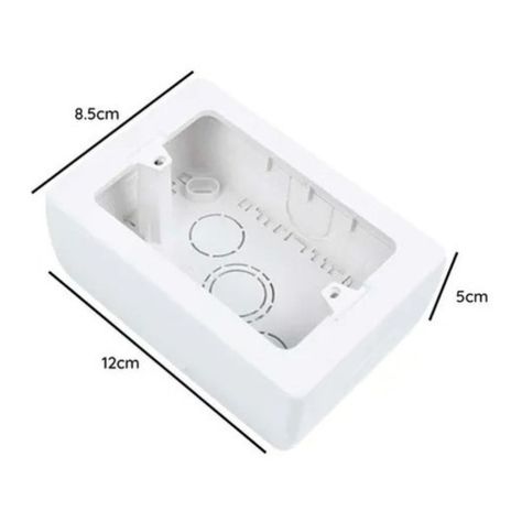 Pack 10 Caja Chuqui Sobrepuesta Eléctrica Pvc Sec-2