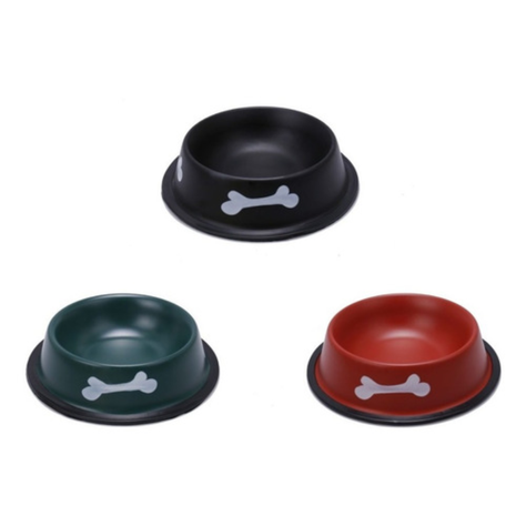 Plato Comedero Aluminio Colores Para Mascotas Grandes-0
