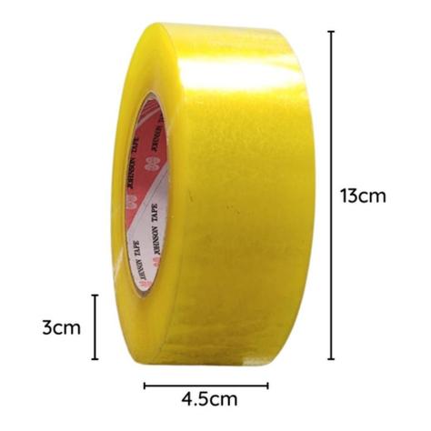 Pack 30 Huincha Embalaje 250metros Ancho 4.3cm Transparente-2