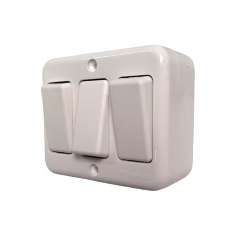 Casquete Sobrepuesto Interruptor Triple 9/15 16a 250v-0