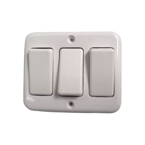 Casquete Sobrepuesto Interruptor Triple 9/15 16a 250v-1