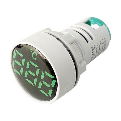 Luz Piloto Verde Led Con Termómetro -25°c A /100°c-0
