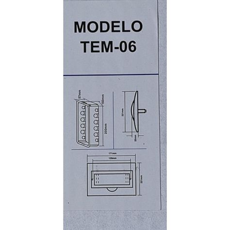 Tablero Embutido Pvc Ip40 6 Circuitos Sec T3 / 3-1