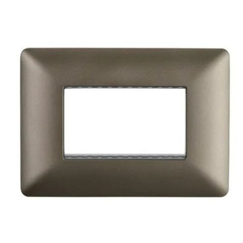 Placa Triple Base Para Modulo Tomacorriente Interruptor-0