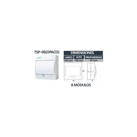 Tablero Sobrepuesto Caja Ip40 4 Circuitos T3 Sec-1