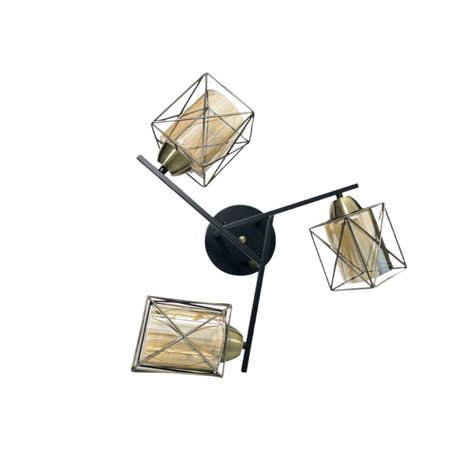 PACK 2 APLIQUE  COBRE TRIPLE E27 LED ZIBAL KONNERGIE DEUS-1