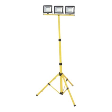 Pack 3 Foco Led 30w Sec 4500lm + Soporte Atril Tripode 150cm-2