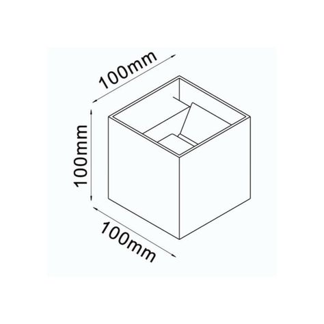 PACK 2 APLIQUE LED EXTERIOR IP54 3000K SHAULA KONNERGIE DEUS-4