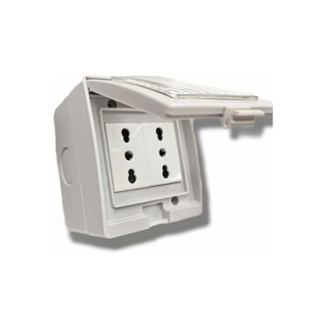 Tomacorriente Doble 10/16a Hydrobox Exterior Ip55 250v Sec-0