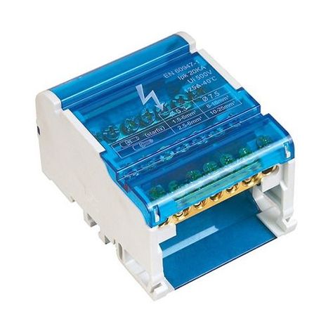 Barra Repartidora Tetrapolar 7 Polos, 125a, 500vac, 20ka-0