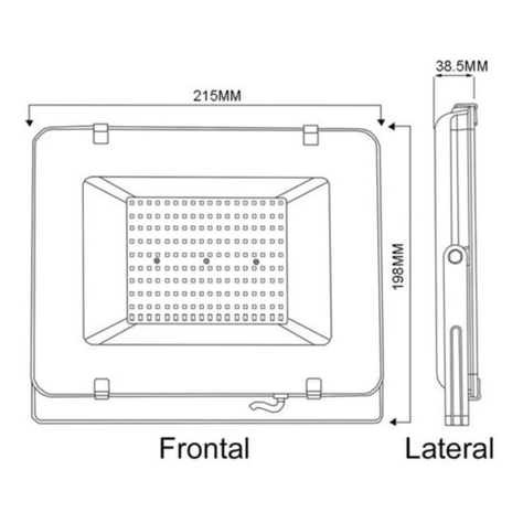 Pack 2 Foco Led 100w Sec 18000lm+soporte Atril Trípode 150cm-2