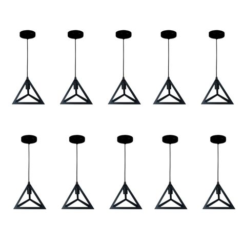 PACK 10 LAMPARA TECHO PORTA  E27 ALPHA KONNERGIE DEUS-1