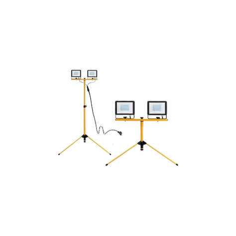 Pack 2 Foco Led 50w Sec 5000lm + Soporte Atril Trípode 150cm-2
