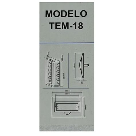 Tablero Embutido Distribución Pvc Ip40 18 Circuitos Sec T9+9-3
