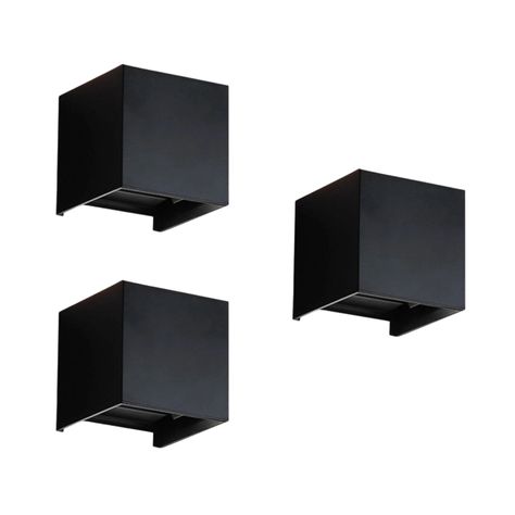 PACK 3 APLIQUE LED EXTERIOR IP54 3000K SHAULA KONNERGIE DEUS-0