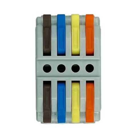 Pack 10 Conector Vago Empalme Rápido 4 Entradas 4 Salidas-0